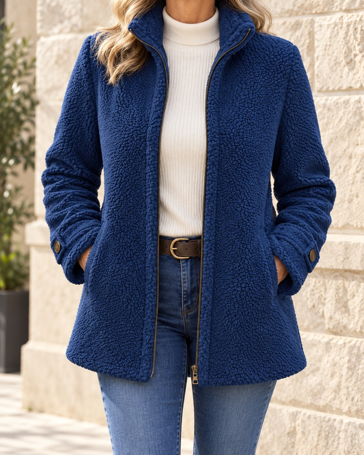 Rebecca | Stand Collar Zip Jacket
