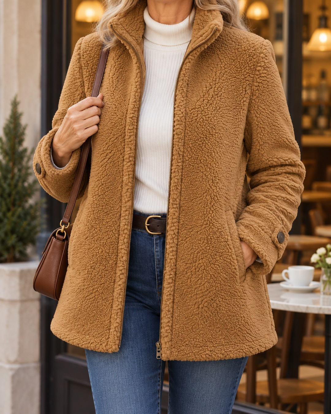 Rebecca | Stand Collar Zip Jacket