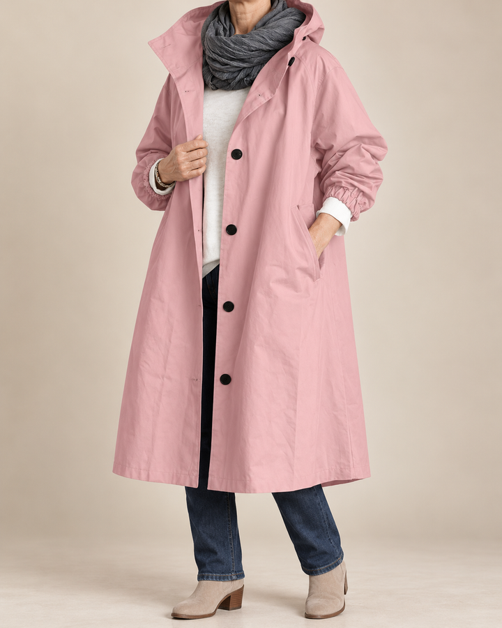 Audrey | Elegant Hooded Trench Coat