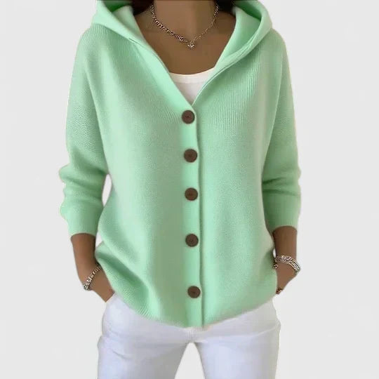 Jessica | Elegant Hooded Cardigan