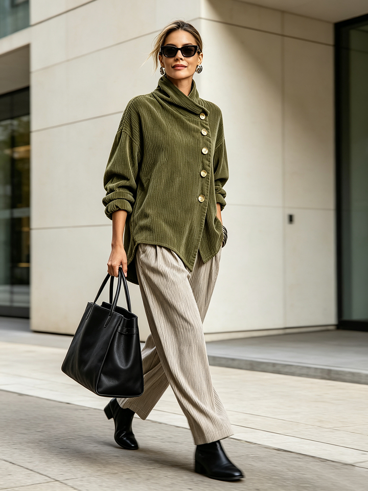 Colette | Elegant Buttoned Sweater