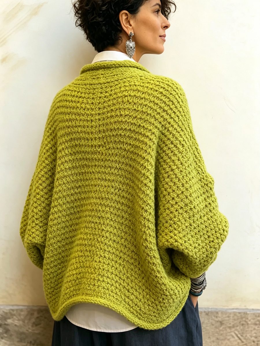 Crossover V-Neck Sweater